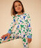 Pijama infantil de algodón con estampado de París blanco MARSHMALLOW/blanco MULTICO