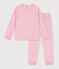 Pijama infantil de terciopelo con estampado rosa/multicolor