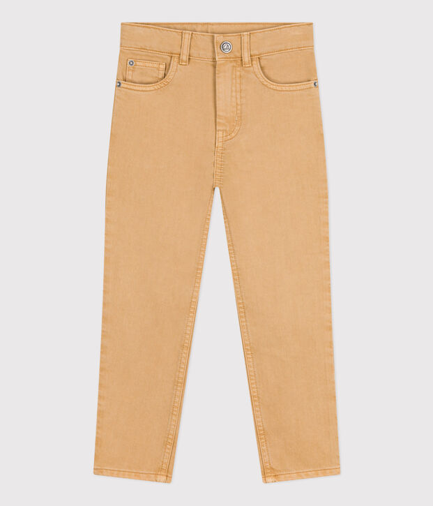 Pantal&oacute;n vaquero para ni&ntilde;o beige