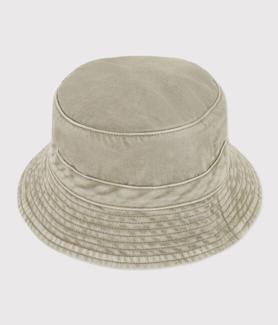 Gorro vaquero liso para bebé verde MARECAGE