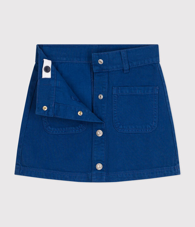 Falda vaquera para ni&ntilde;a azul
