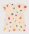Vestido de manga corta de punto estampado para bebé blanco AVALANCHE/ MULTICO