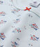 T-shirt fille imprimé en jersey stretch azul FRAICHEUR/blanco MULTICO