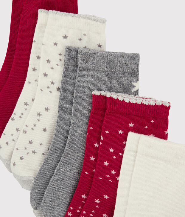 Lote de calcetines para ni&ntilde;a multicolor