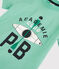 Camiseta de manga corta de punto de niño verde ALOEVERA