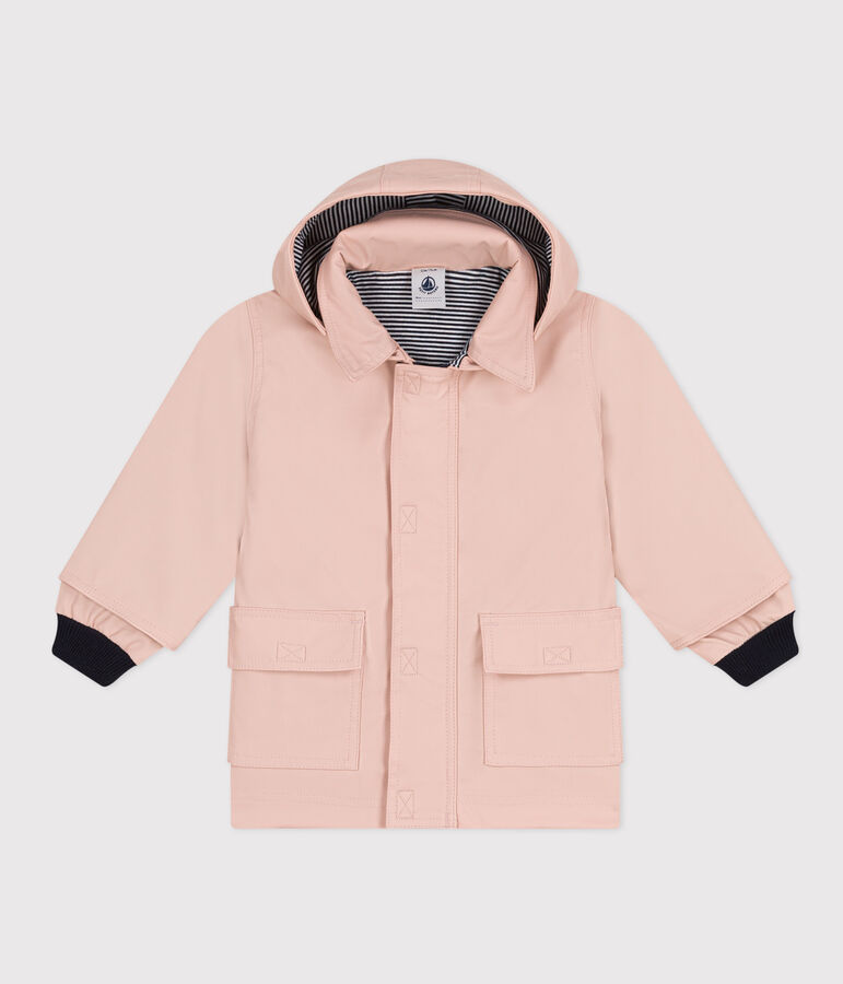 Chubasquero emblem&aacute;tico de beb&eacute; rosa