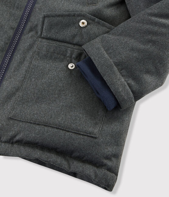 Parka de algodón revestido de niño gris CITY CHINE