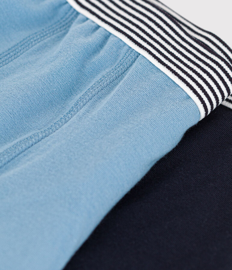 Juego de 2 b&oacute;xers de algod&oacute;n y elastano para ni&ntilde;o multicolor