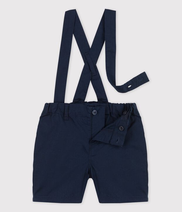Graciosos shorts con tirantes de sarga para beb&eacute; SMOKING