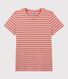 Camiseta RECTA con cuello redondo de algodón orgánico de mujer