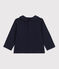 Blusa de algodón de manga larga para bebé azul SMOKING