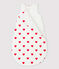 SACO  DE ALGODÓN DE BEBÉ CON CORAZONES TOG 2 blanco MARSHMALLOW/rojo TERKUIT
