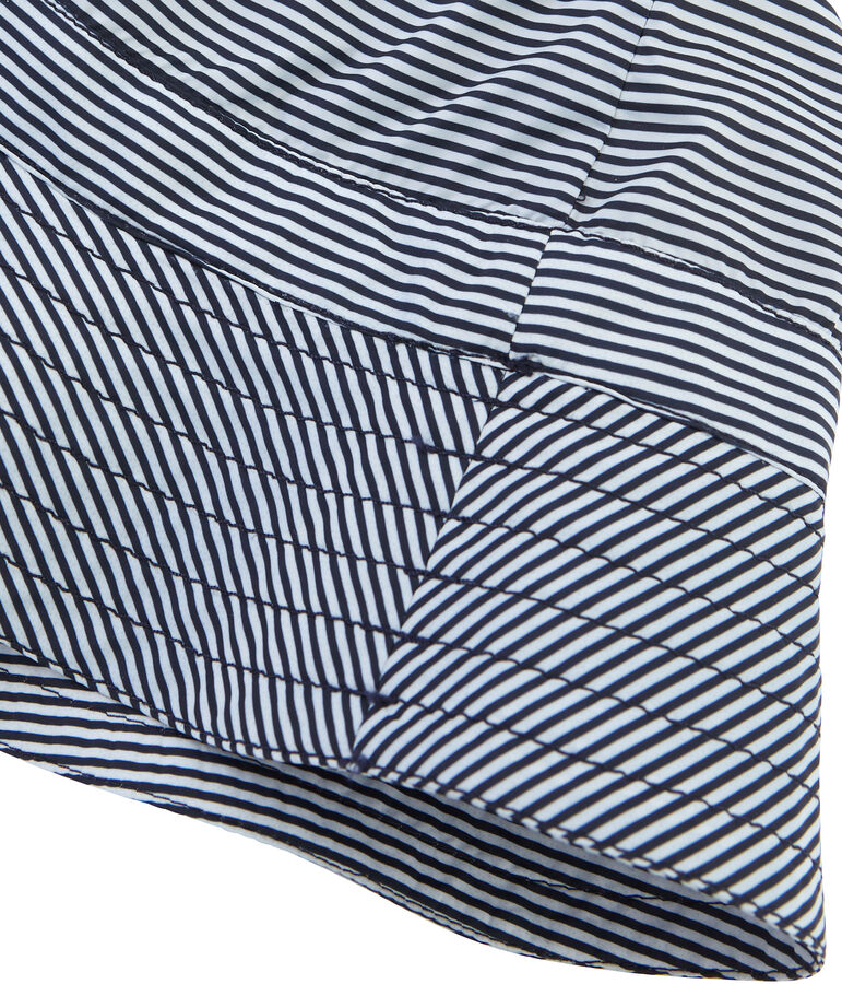 Sombrero bob reversible azul/blanco