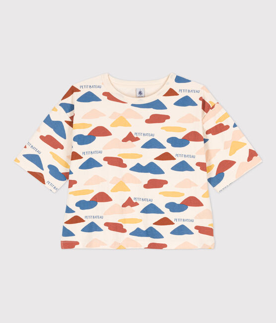 Camiseta BOXY estampada para mujer blanco AVALANCHE/ MULTICO