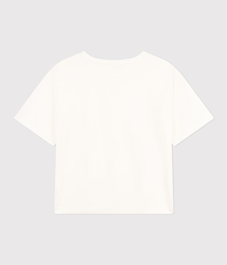 Camiseta la Boxy de algod&oacute;n de mujer blanco