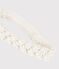 Diadema de algodón de bebé. blanco MARSHMALLOW/gris ARGENT