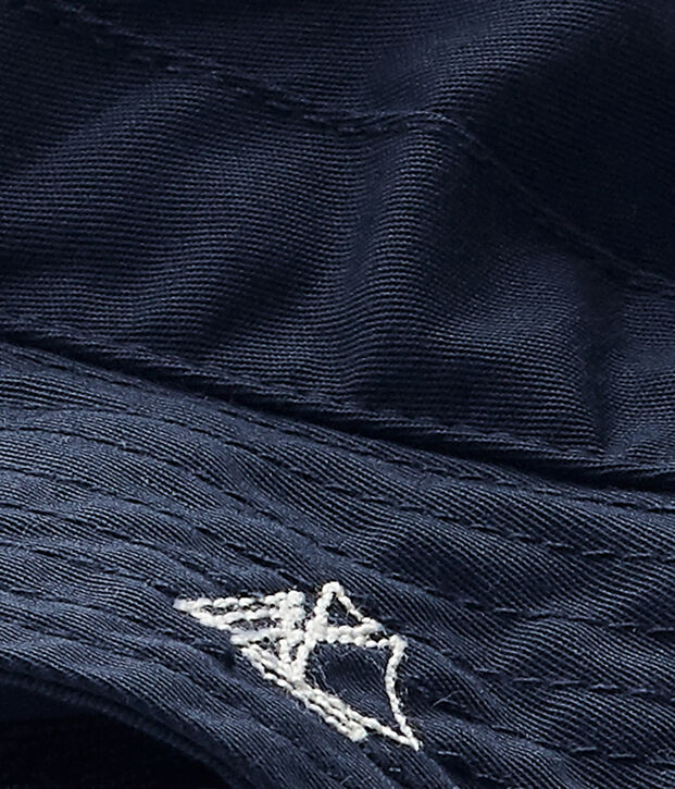 Gorro de sarga para beb&eacute; ni&ntilde;o azul