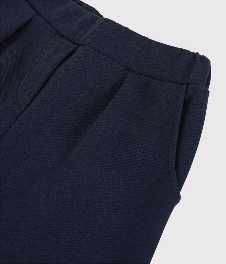 Pantal&oacute;n acampanado de algod&oacute;n de ni&ntilde;a azul