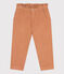 Pantalón recto de terciopelo para niña rosa SIENNA