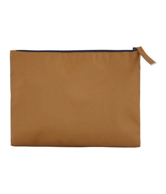 Bolso de mano liso marron BRINDILLE