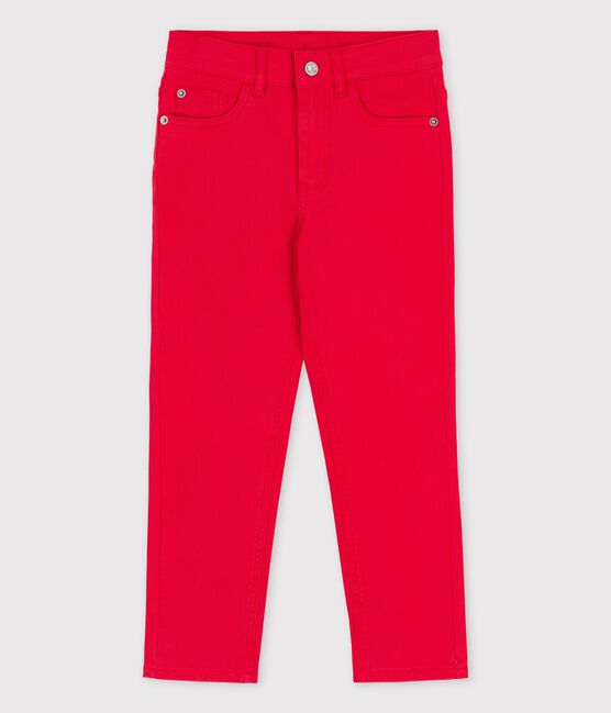 Pantalón vaquero para niño rojo PEPS