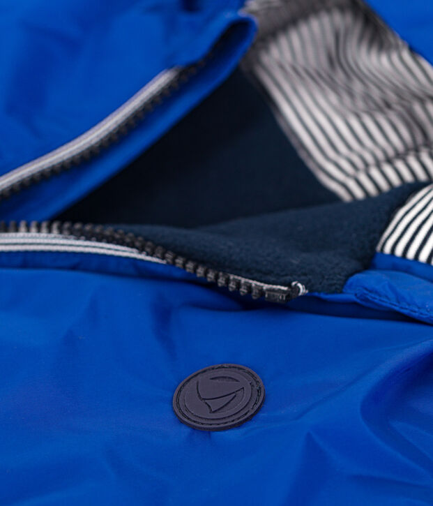 Cortavientos abrigado para ni&ntilde;o azul