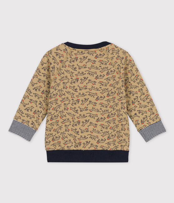 Chaqueta de béisbol de muletón de bebé. beige JERRYCAN/ MULTICO