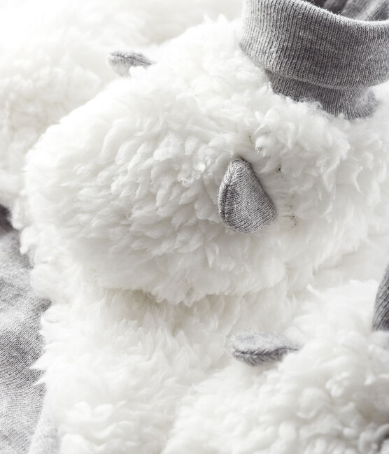 Juego de gorro de nacimiento y patucos para bebé de sherpa variante 1