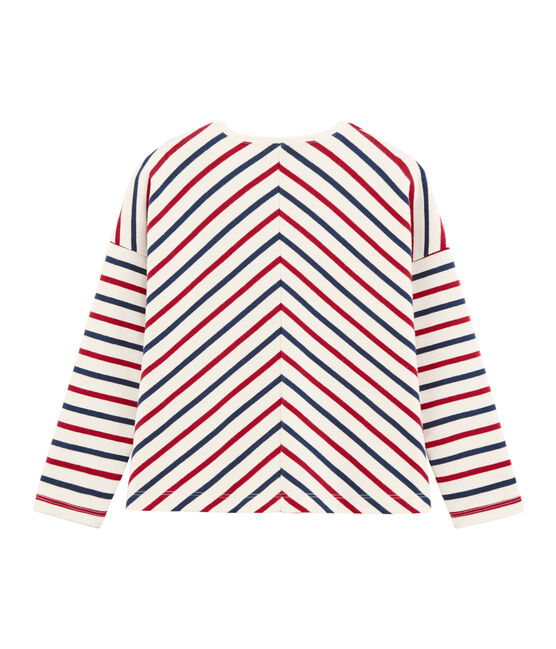 Jersey marinero infantil para niña blanco MARSHMALLOW/blanco MULTICO