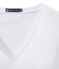 Camiseta en jersey ligero con cuello en pico para mujer blanco ECUME