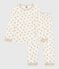 Pijama infantil de terciopelo con estampado de leopardos MILK/ MULTICO