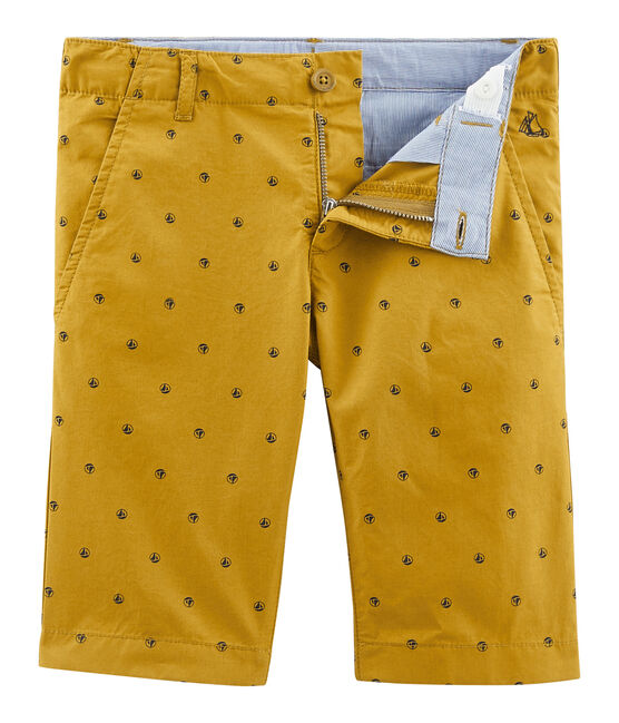 Bermudas de niño amarillo TOPAZE/blanco FETA
