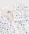 Mono saco de barquitos de bebé de algodón ecológico blanco MARSHMALLOW/azul COOL