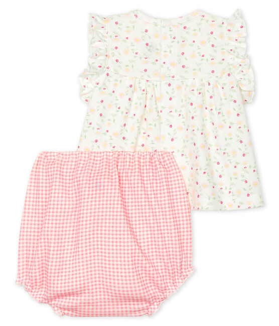 Conjunto 2 piezas para bebé niña blanco MARSHMALLOW/blanco MULTICO