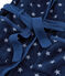 Bata de casa infantil de polar azul MEDIEVAL/blanco MARSHMALLOW