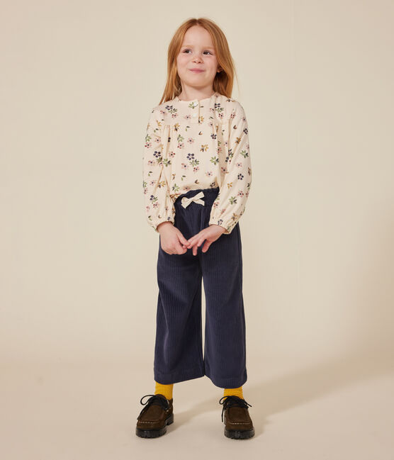 Blusa de manga larga de túbico para niña blanco AVALANCHE/ MULTICO