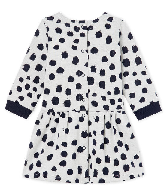 Vestido de manga larga Jean Jullien para bebé niña blanco MARSHMALLOW/ DOTTIES CN
