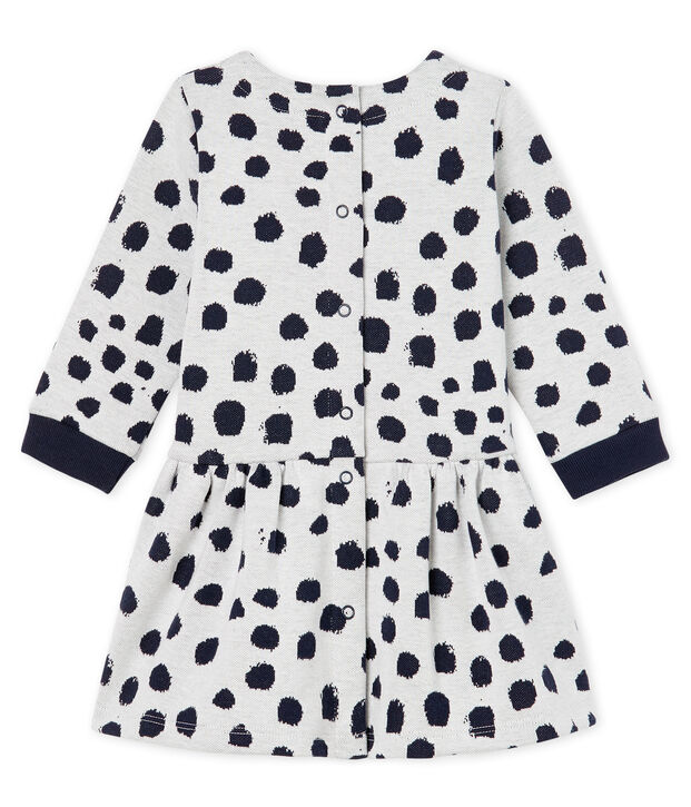 Vestido de manga larga Jean Jullien para beb&eacute; ni&ntilde;a blanco/DOTTIES CN