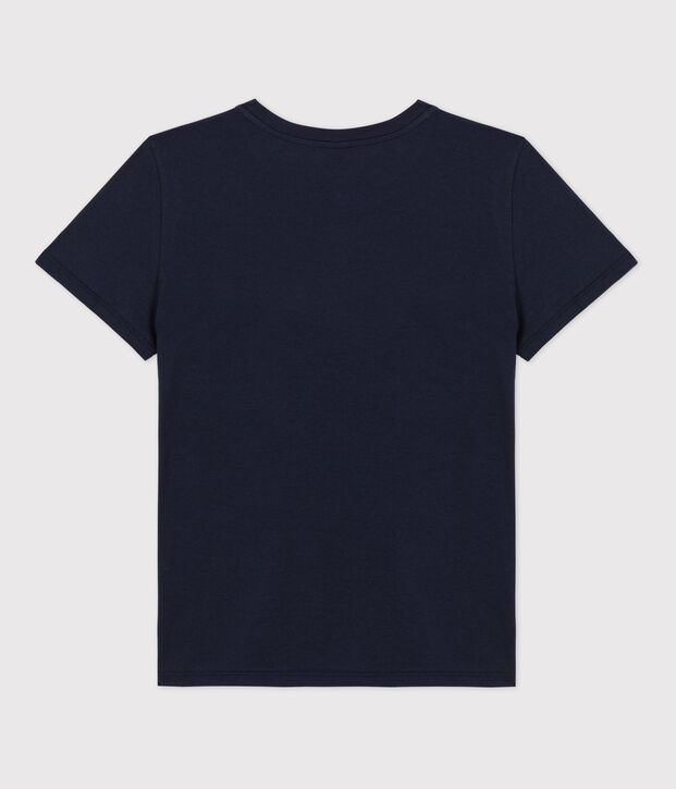 Camiseta RECTA con cuello redondo de algod&oacute;n org&aacute;nico de mujer SMOKING