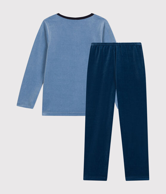 Pijama infantil liso de terciopelo INCOGNITO/ BEACH
