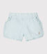 Pantalón corto de mil rayas para bebé niña