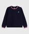 Sudadera lisa de algodón para mujer azul SMOKING