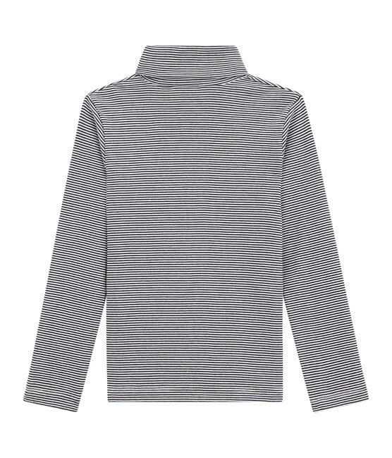 Camiseta para niño azul SMOKING/blanco MARSHMALLOW