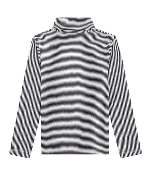 Camiseta para ni&ntilde;o azul/blanco