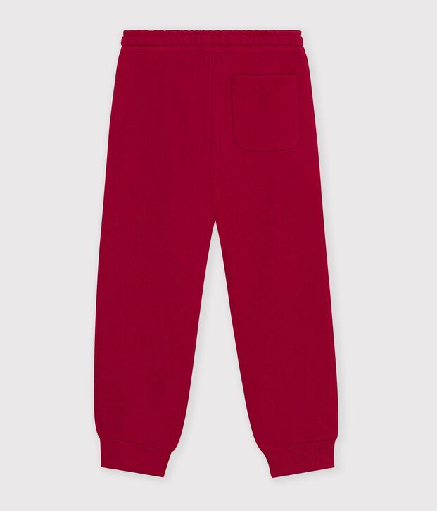 Pantal&oacute;n infantil de jogging de algod&oacute;n rojo