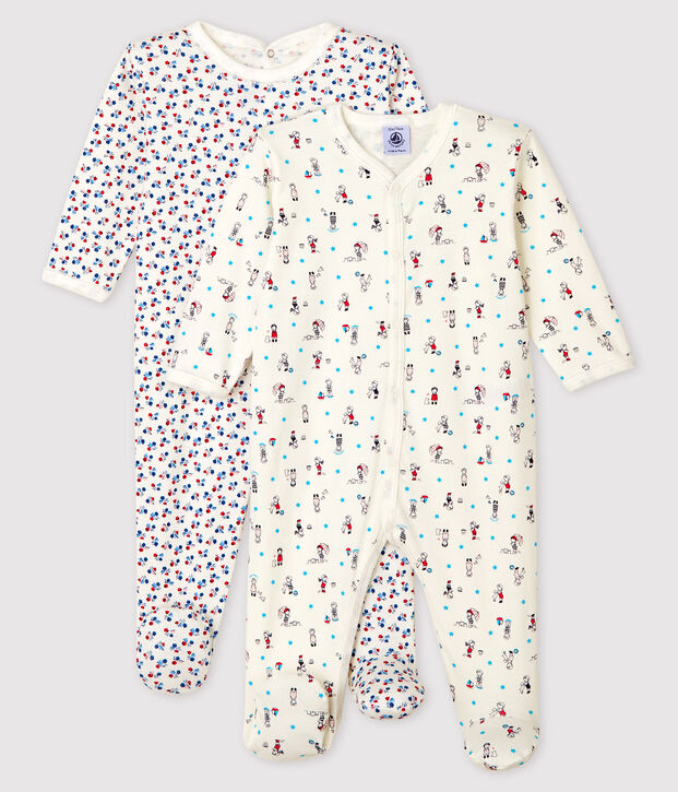 Conjunto de 2 pijamas de punto de beb&eacute; ni&ntilde;a multicolor