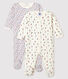 Conjunto de 2 pijamas de punto de bebé niña