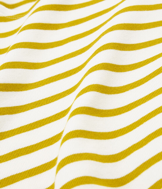 Jersey marinero icónico para hombre blanco MARSHMALLOW/amarillo BAMBOO