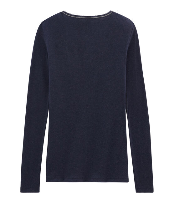 Camiseta cálida de mujer azul SMOKING