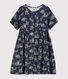 Vestido de túbico de manga corta para niña